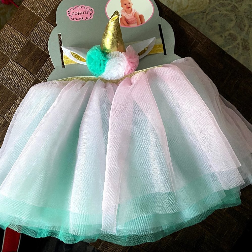 Infant Tutu and Unicorn Headband